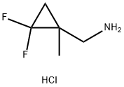 1-(2,2-DIFLUORO-1-METHYLCYCLOPROPYL)METHANAMINE HYDROCHLORIDE 结构式