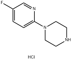 1-(5-氟吡啶-2-基)哌嗪盐酸盐 结构式