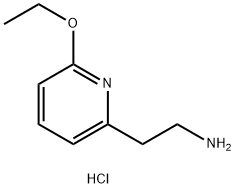 2-(6-乙氧基吡啶-2-基)乙烷-1-胺二盐酸 结构式