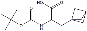 3-{bicyclo[1.1.1]pentan-1-yl}-2-{[(tert-butoxy)carbonyl]amino}propanoic acid 结构式
