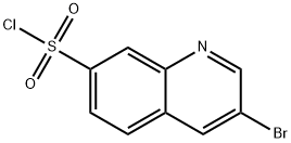 3-溴喹啉-7-磺酰氯 结构式