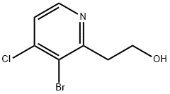 2-(3-Bromo-4-Chloropyridin-2-Yl)Ethanol 结构式