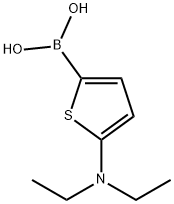 (5-(二乙基氨基)噻吩-2-基)硼酸 结构式