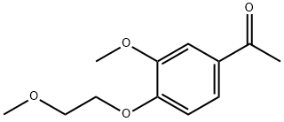 1-[3-甲氧基-4-(2-甲氧基乙氧基)苯基]乙烷-1-酮 结构式