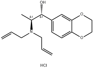 (1R,2S)-2-[BIS(PROP-2-EN-1-YL)AMINO]-1-(2,3-DIHYDRO-1,4-BENZODIOXIN-6-YL)PROPAN-1-OL HYDROCHLORIDE 结构式