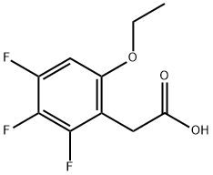 6-Ethoxy-2,3,4-trifluorophenylacetic acid 结构式