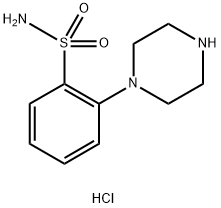 2-(哌嗪-1-基)苯-1-磺酰胺二盐酸 结构式