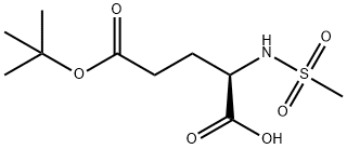 (2S)-5-(tert-Butoxy)-2-methanesulfona
mido-5-oxopentanoic acid 结构式