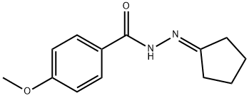 N'-cyclopentylidene-4-methoxybenzohydrazide 结构式