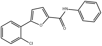 5-(2-chlorophenyl)-N-phenylfuran-2-carboxamide 结构式