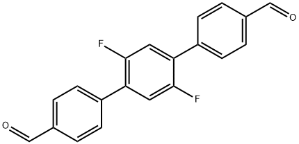 2',5'-difluoro-[1,1':4',1''-terphenyl]-4,4''-dicarbaldehyde 结构式