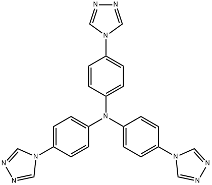 三(4-(4H-1,2,4-三唑-4-基)苯基)胺 结构式
