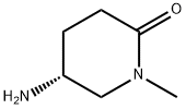 (R)-5-氨基-1-甲基哌啶-2-酮 结构式