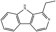 1-乙基-9H-吡啶并[3,4-B]吲哚 结构式