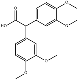 bis-(3,4-dimethoxy-phenyl)-acetic acid 结构式