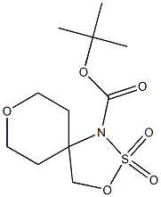 tert-butyl 3,8-dioxa-2-thia-1-azaspiro[4.5]decane-1-carboxylate 2,2-dioxide 结构式
