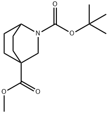 2-叔丁基4-甲基2-氮杂双环[2.2.2]辛烷-2,4-二甲酸酯 结构式
