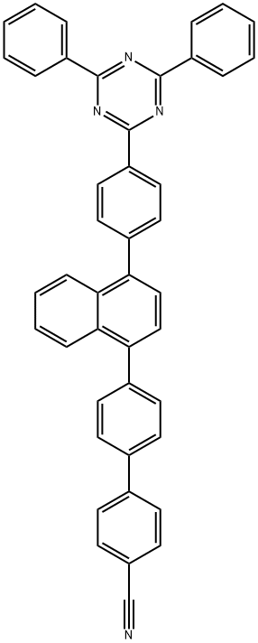 4'-(4-(4-(4,6-DIPHENYL-1,3,5-TRIAZIN-2-YL)PHENYL)NAPHTHALEN-1-YL)-[1,1'-BIPHENYL]-4-CARBONITRILE 结构式