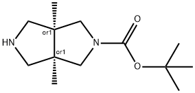 tert-butyl cis-3a,6a-dimethyl-octahydropyrrolo[3,4-c]pyrrole-2-carboxylate 结构式