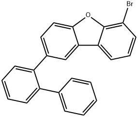 2-Biphenyl-2-yl-6-bromo-dibenzofuran 结构式