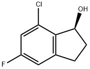 (S)-7-氯-5-氟-2,3-二氢-1H-茚-1-醇 结构式