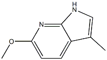 6-methoxy-3-methyl-1H-pyrrolo[2,3-b]pyridine 结构式