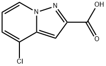 4-chloropyrazolo[1,5-a]pyridine-2-carboxylic acid 结构式