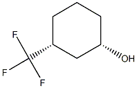 (1S,3R)-3-(trifluoromethyl)cyclohexan-1-ol 结构式