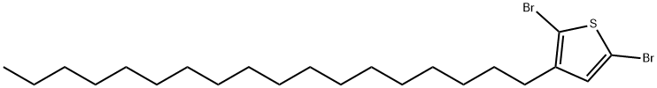 2,5-二溴-3-十八烷基噻吩 结构式
