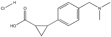2-(4-((dimethylamino)methyl)phenyl)cyclopropanecarboxylic acid hydrochloride 结构式
