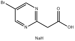 sodium 2-(5-bromopyrimidin-2-yl)acetate 结构式