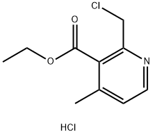 ethyl 2-(chloromethyl)-4-methylnicotinate HCL 结构式