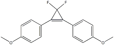 4,4'-(3,3-二氟环丙-1-烯1,2-二基)双(甲氧基苯) 结构式