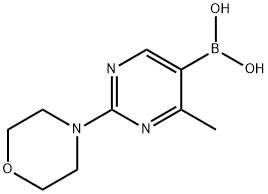 4-Methyl-2-morpholinopyrimidine-5-boronic acid 结构式