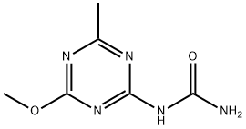 (4-甲氧基-6-甲基-1,3,5-三嗪-2-基)脲 结构式
