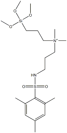 1-PROPANAMINIUM, N,N-DIMETHYL-N-[3-(TRIMETHOXYSILYL)PROPYL]-3-[[(2,4,6-TRIMETHYLPHENYL)SULFONYL]AMIN 结构式