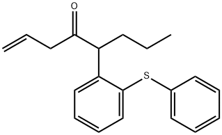 5-(2-(phenylthio)phenyl)oct-1-en-4-one 结构式