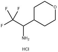 2,2,2-三氟-1-(噁烷-4-基)乙烷-1-胺盐酸 结构式