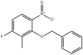 1-硝基-2-(苄氧基)-3-甲基-4-氟苯 结构式