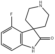 4-氟螺[二氢吲哚-3,4'-哌啶]-2-酮 结构式
