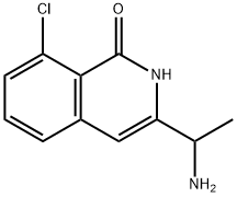 3-(1-AMINOETHYL)-8-CHLORO-1,2-DIHYDROISOQUINOLIN-1-ONE 结构式