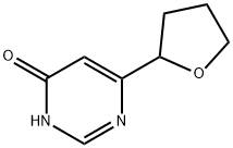 6-(tetrahydrofuran-2-yl)pyrimidin-4-ol 结构式