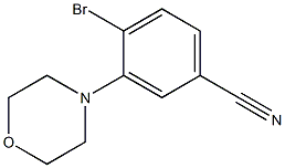 4-bromo-3-morpholinobenzonitrile 结构式