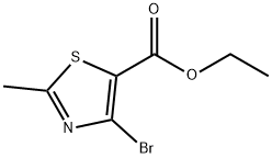 4-溴-2-甲基噻唑-5-羧酸乙酯 结构式