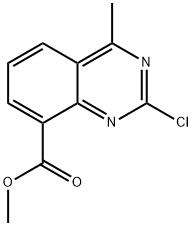 methyl 2-chloro-4-methylquinazoline-8-carboxylate 结构式