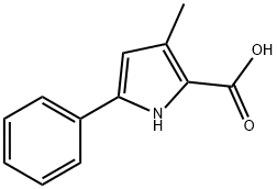 3-methyl-5-phenyl-1H-pyrrole-2-carboxylic acid 结构式