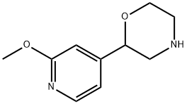 2-(2-甲氧基吡啶-4-基)吗啉 结构式