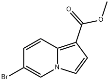 6-溴吲哚嗪-1-羧酸甲酯 结构式