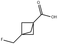 3-(氟甲基)双环[1.1.1]戊烷-1-羧酸 结构式