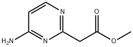 methyl 2-(4-aminopyrimidin-2-yl)acetate 结构式